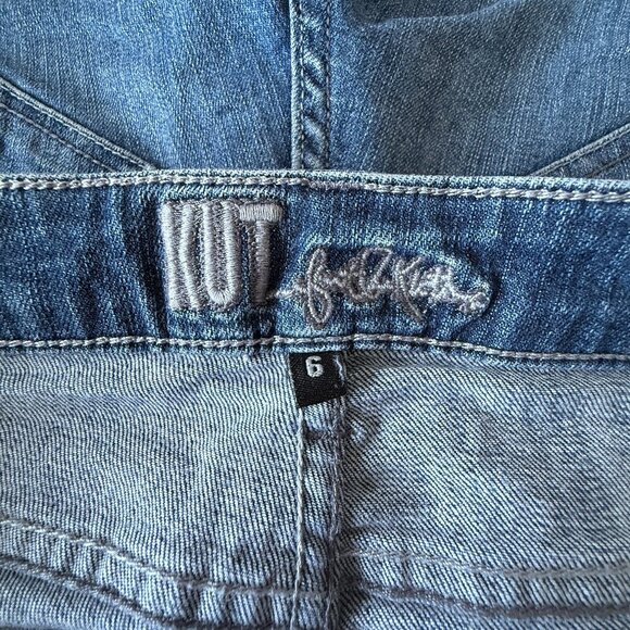 Women's 6 Kut From The Kloth Roll Cuff Distressed Jean Shorts - Picture 4 of 6